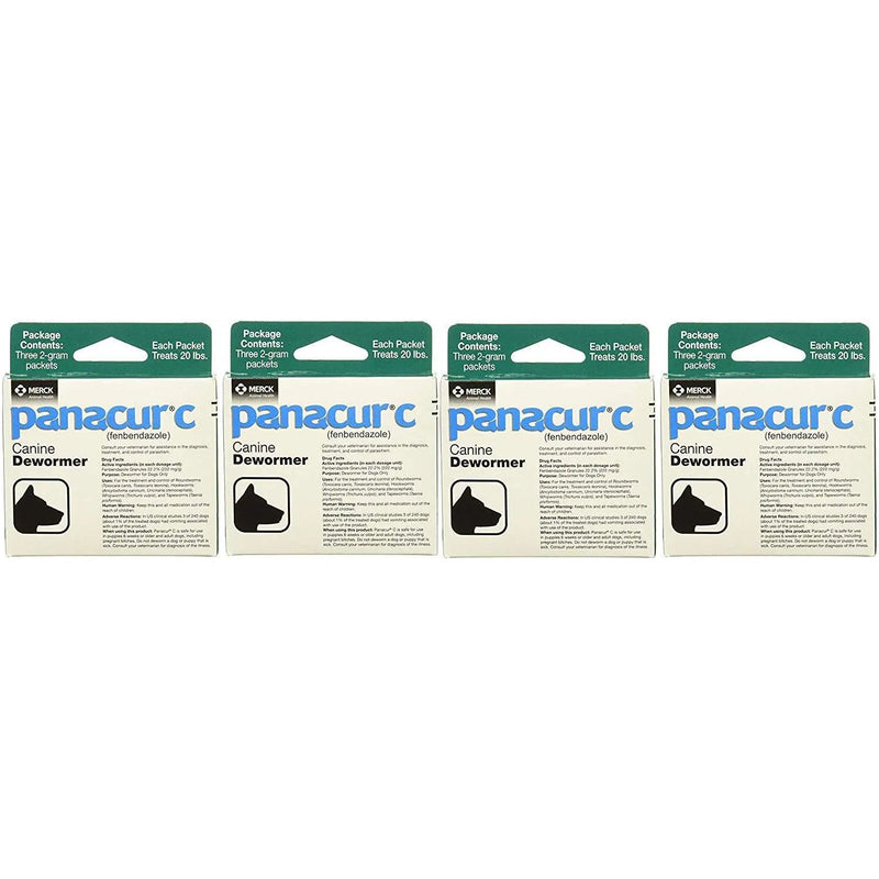 Panacur Canine Dewormer 2 Gram 4-Pack Intervet