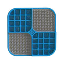 Pet Zone Pet Boredom Busters Duo Slow Feeder Licking Mat, Blue Pet Zone