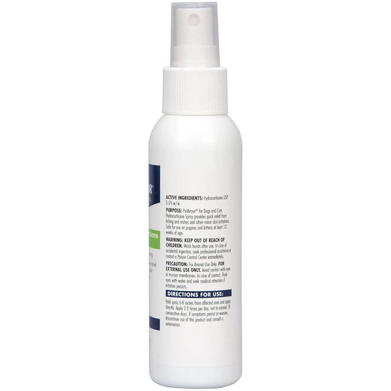 PetArmor Hydrocortisone Spray for Dogs Cats 4 oz. Piccard Pet