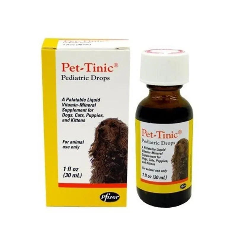 Pfizer Pet-Tinic Liquid Vitamin-Mineral Supplement for Pets 1 oz. Pfizer