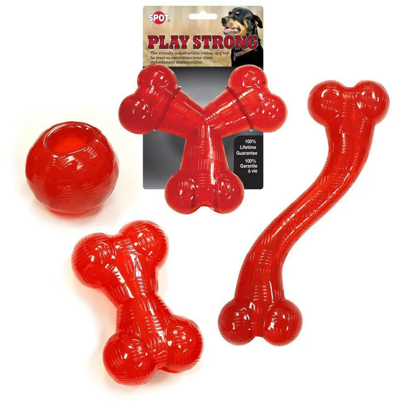 Play Strong "S" Bone Dog For Aggressive Chewers Toys 12-Inch Ethical Pets