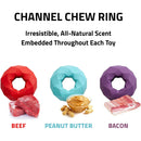Playology Beef Scent Channel Chew Ring Dog Toy, Large PLAYOLOGY