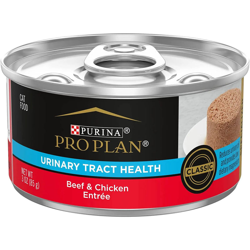 Purina Pro Urinary Tract Adult Wet Cat Food Beef Chicken 24ct 3oz Purina Pro Plan