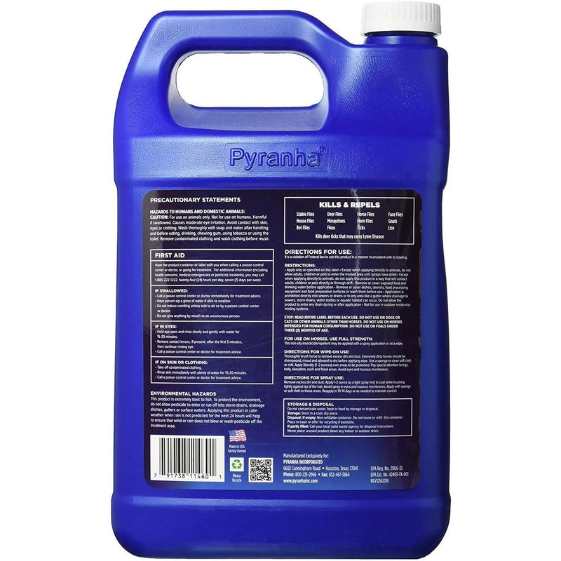 Pyranha Equine Spray N' Wipe Fly Spray 1 Gallon Pyranha