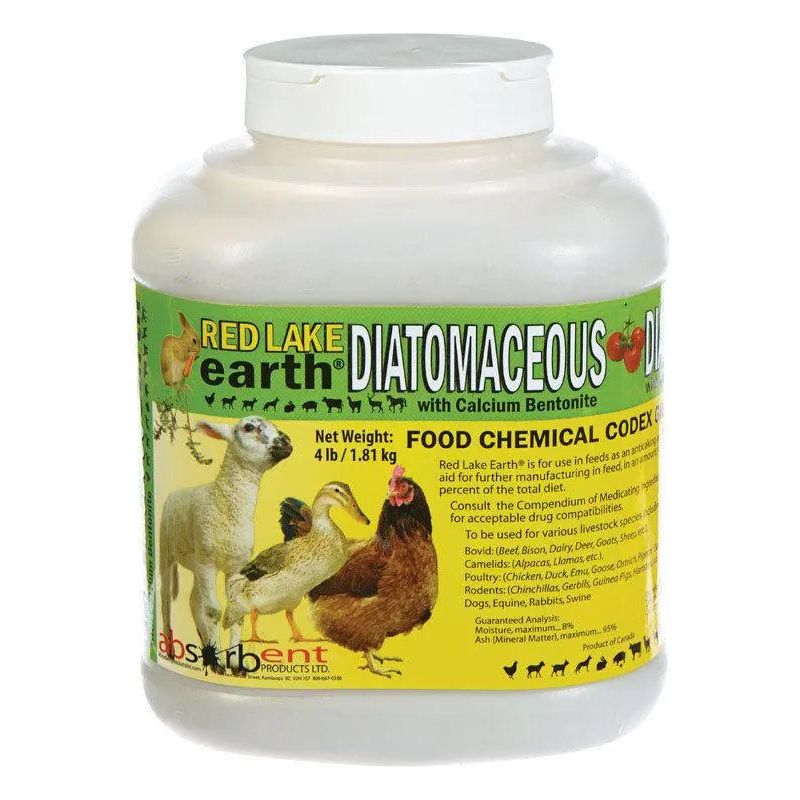 Red Lake Poultry Feed Additive Diatomaceous Earth 4 lbs. ABSORBENT PRODUCTS LTD.