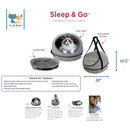 Spot Doc & Phoebe Sleep N Go 3-In-1 Pet Carrier, Gray SPOT