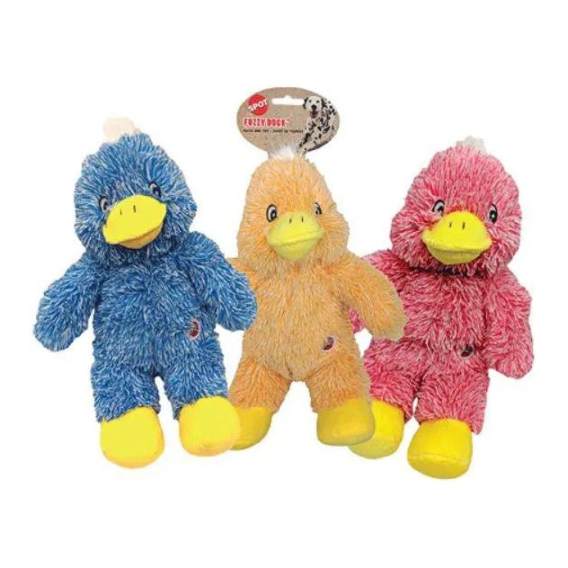 Spot Fuzzy Duck Pastel Assorted Plush Toy for Dogs Ethical Pet