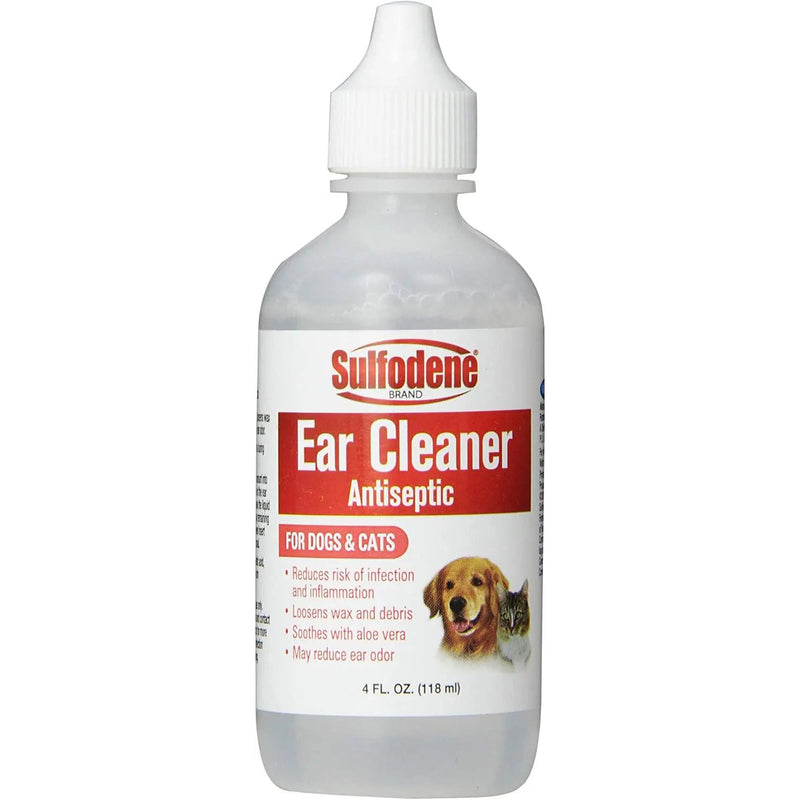 Sulfodene Brand Ear Cleaner for Dogs & Cats 4 oz. 3-Pack Farnam