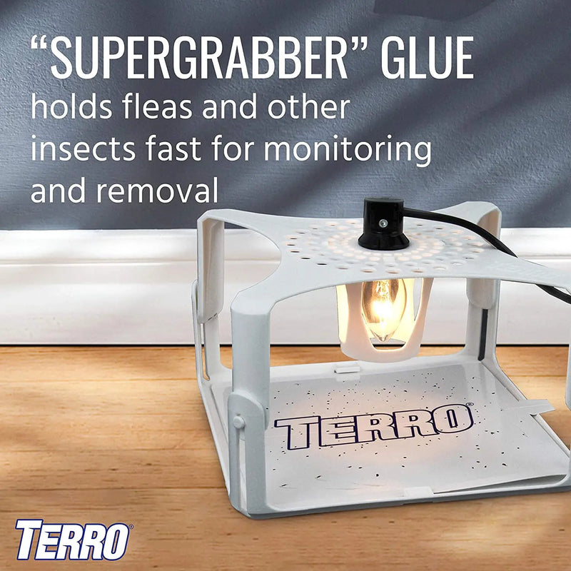 Terro Indoor Electric Refillable Flea Trap, White TERRO