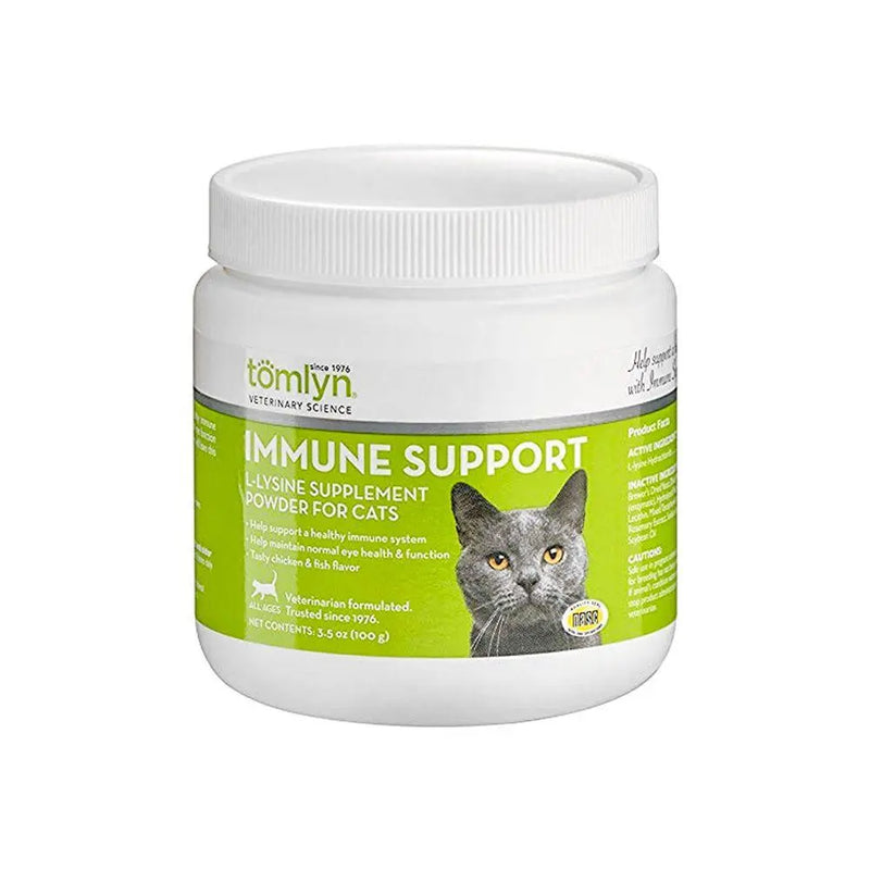 Tomlyn Immune Support L-Lysine Supplement Powder for Cats 3.5 oz. Tomlyn