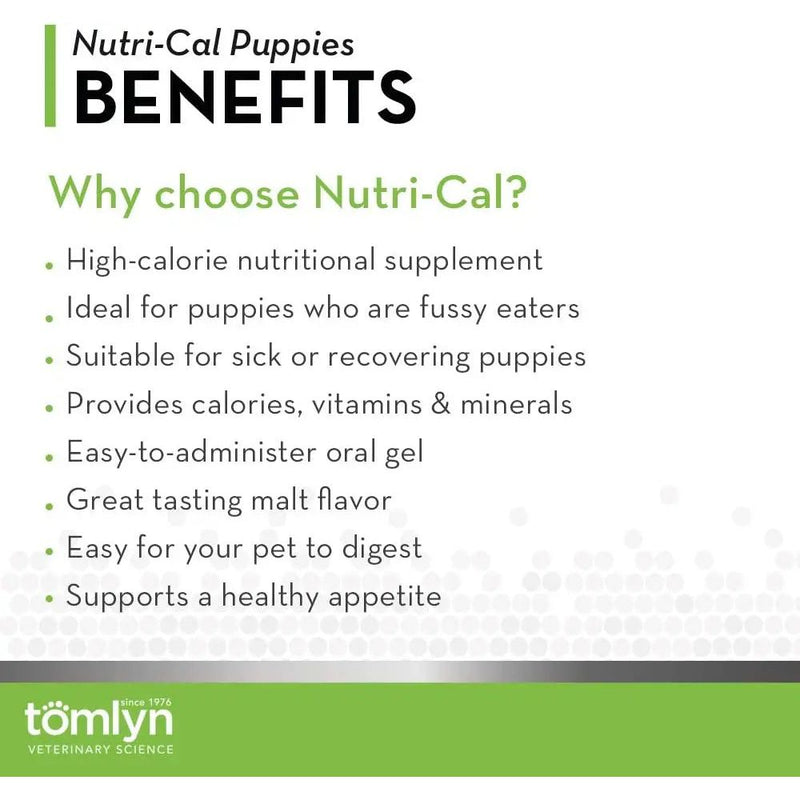 Tomlyn Nutri-Cal High Calorie Nutritional Gel for Puppies 4.25 oz. Tomlyn