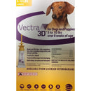 Vectra 3D Topical Spot on Flea & Tick Dogs Puppies 5-10 lbs. 3CT Ceva