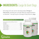 Vetoquinol Care Omega-3 Pet Fatty Accid Supplement for Medium Dogs 250 Gel Caps Vetoquinol