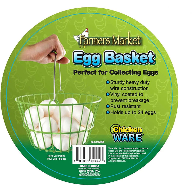 Ware Manufacturing Farmers Market Chicken Egg Basket Chicken Ware
