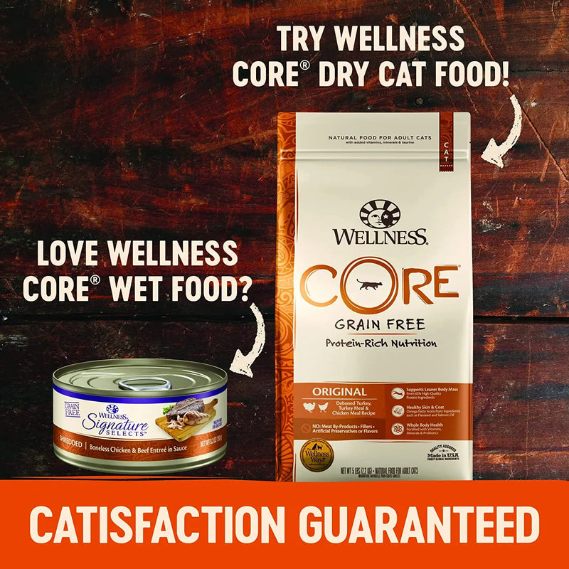 Wellness Core Signature Selects Chicken & Chicken Liver Sauce Cat Food 2.8 oz Wellness Natural Pet Food