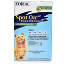 Zodiac Flea & Tick Spot On for Cats 5lbs and Over, 4 Month Supply Zodiac