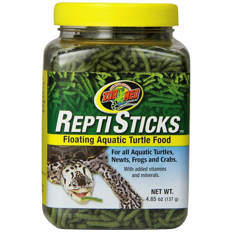 Zoo Med ReptiSticks Floating Aquatic Turtle Reptiles Frogs Food 4.85 oz. Zoo Med