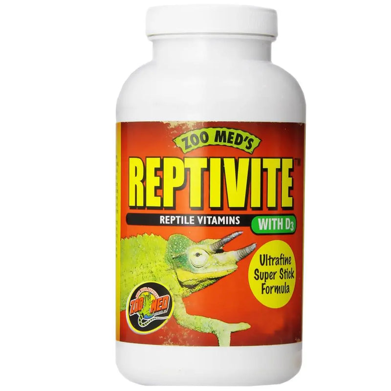 Zoo Med Reptivite With D3 Reptile Vitamin & Calcium Powder 2 oz. Zoo Med