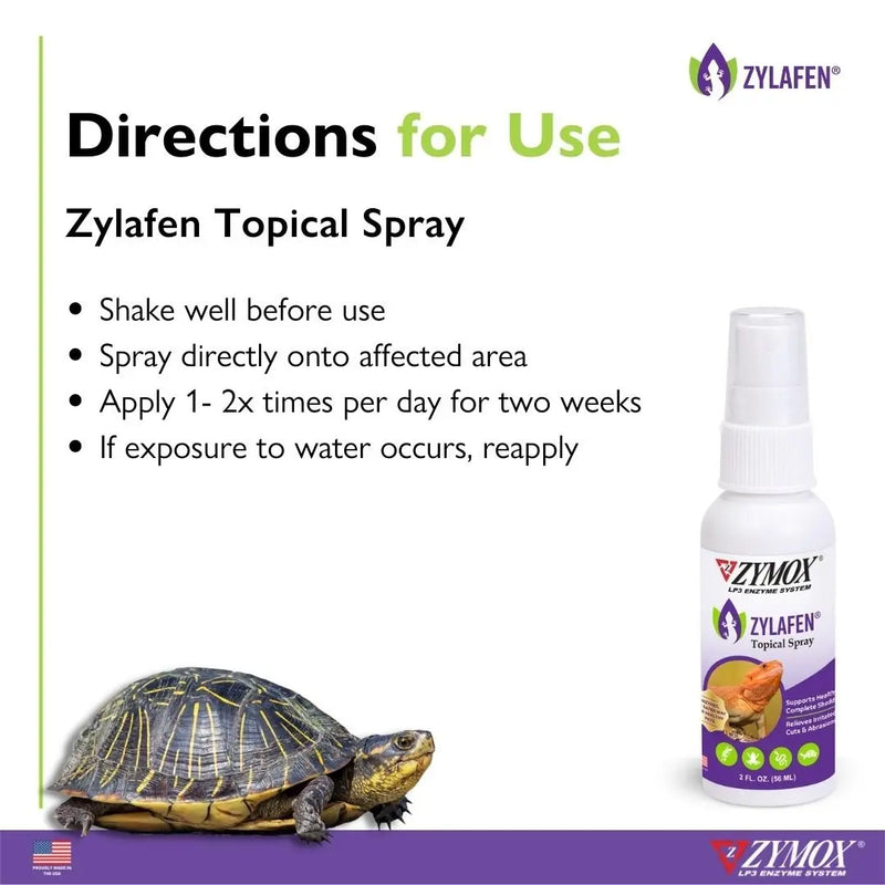 Zymox Zylafen Topical Spray W/o Hydrocortisone 2oz. ZYMOX