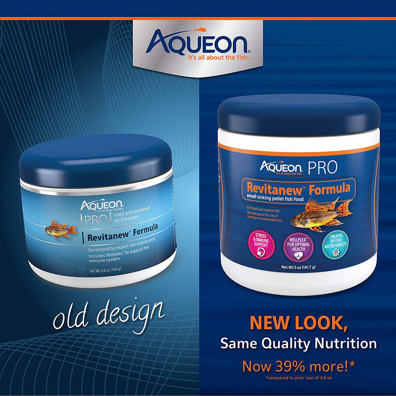 Aqueon Pro Foods Revitanew Fish Food Formula Medium 5 oz. Aqueon