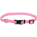 Coastal Adjustable Dog Collar with Plastic Buckle, Pink Bright, 5/8" X 10"-14" Coastal Pet Products