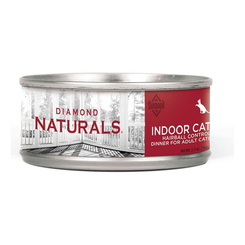 Diamond Naturals Hairball Control Can Food Adult Cats 5.5oz 24PCK Diamond Naturals