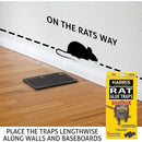 HARRIS Rat Glue Traps, Fully Disposable 2-Pack Harris