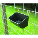 Little Giant Plastic Fence Feeder With Clips 11" Black Little Giant