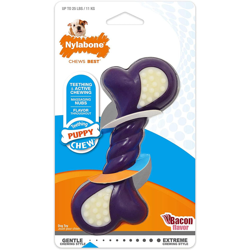Nylabone Puppy Chew Double Action Toy Up to 25 lbs. SM/Regular Nylabone