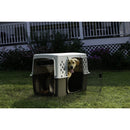 Pet Lodge Double Door Plastic Portable Dog Crate, X-Large Size Pet Lodge