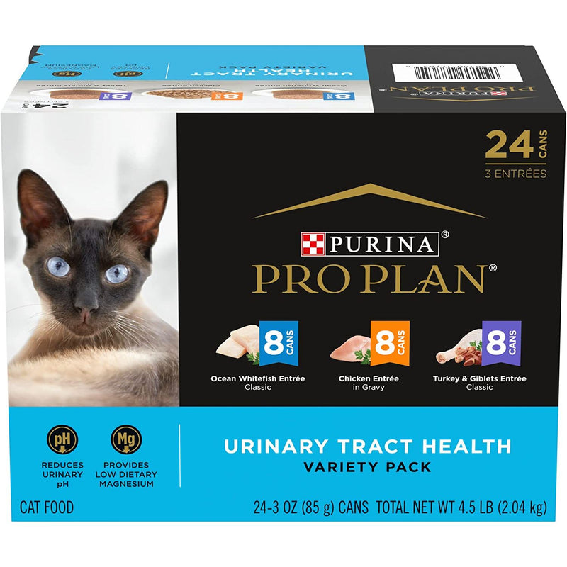 Purina Pro Urinary Tract Adult Wet Cat Food Variety 24-Pack 3 oz. Purina Pro Plan