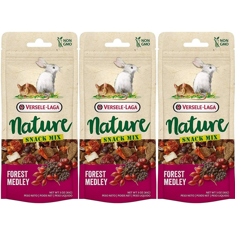 Versele-Laga Nature Snack Mix Treats Forest Medley for Small Pets 3oz. 3-Pack Versele-Laga