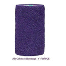 Wrap-It-Up 4" Self Cohesive Flexible Bandages Pets Animals & Humans 18CT, Purple Piccardmeds4pets.com